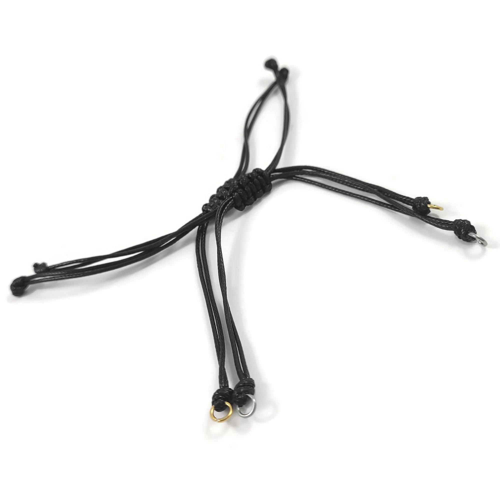 1 Adjustable waxed cord for bracelet making