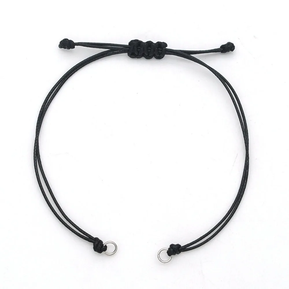 1 Adjustable waxed cord for bracelet making