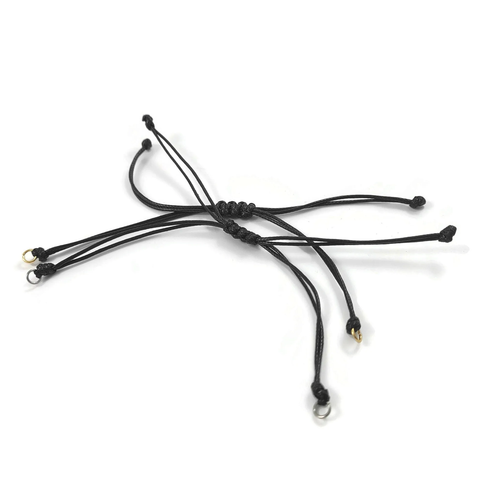 1 Adjustable waxed cord for bracelet making