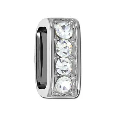 5mm Rhodium Plated Small Crystal Rhinestone For Licorice Leather