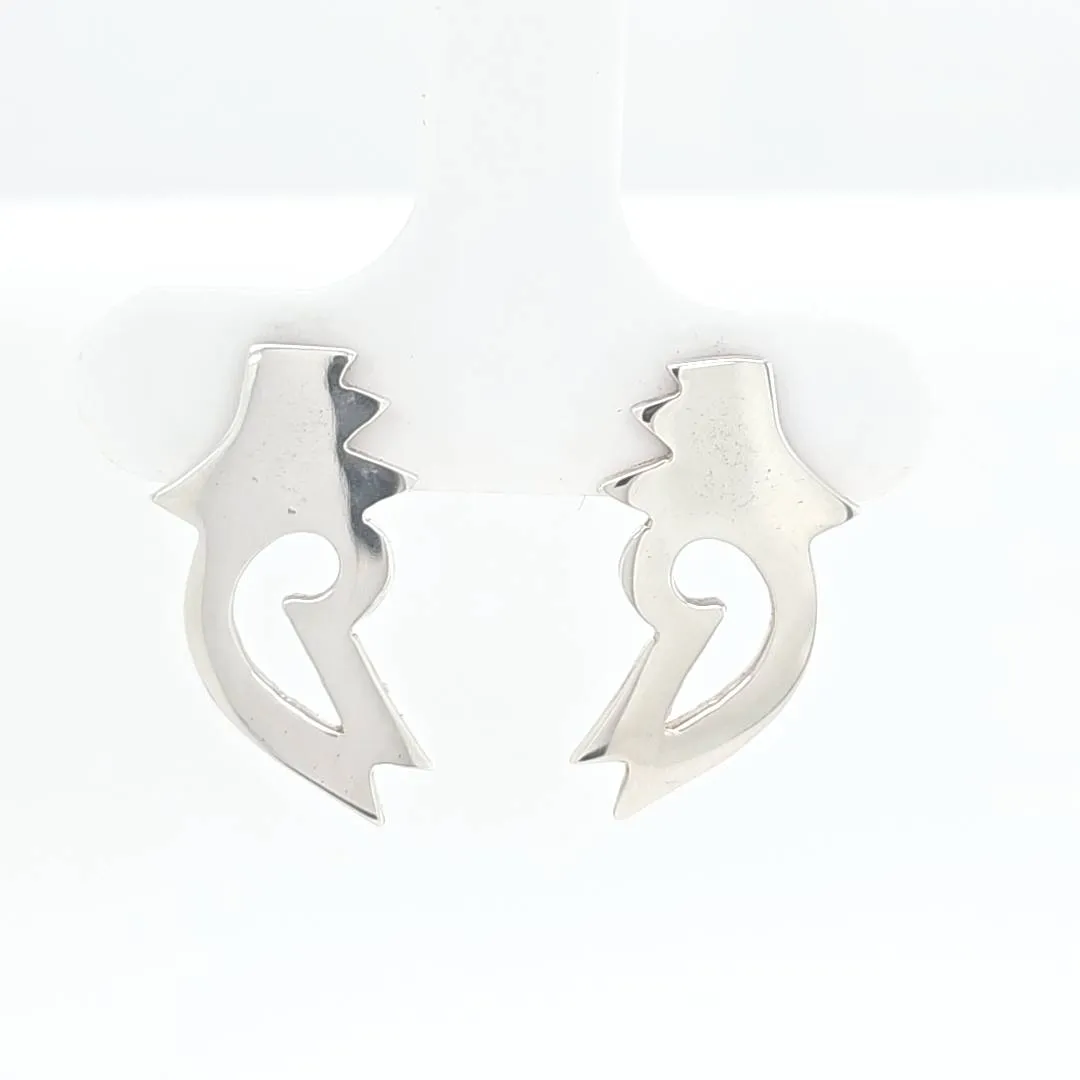 Bella Mani® Sterling Silver Florence #6 Stud Earrings (EFL6P)
