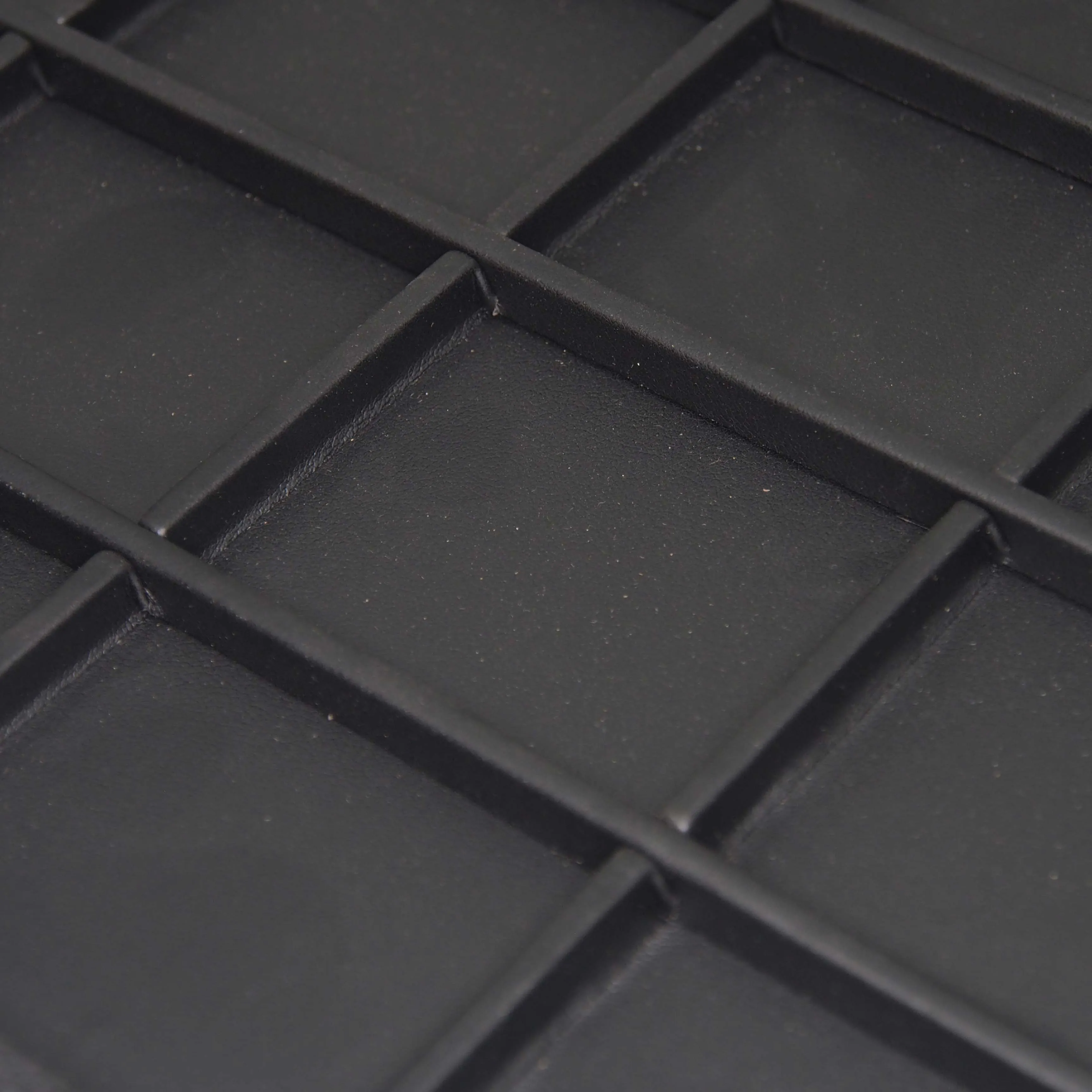 Black Faux Leather 24 Section Deluxe Tray Insert Liner