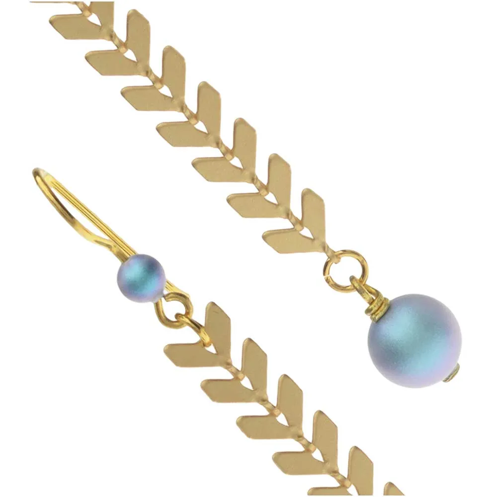 Chevron Drop Earrings