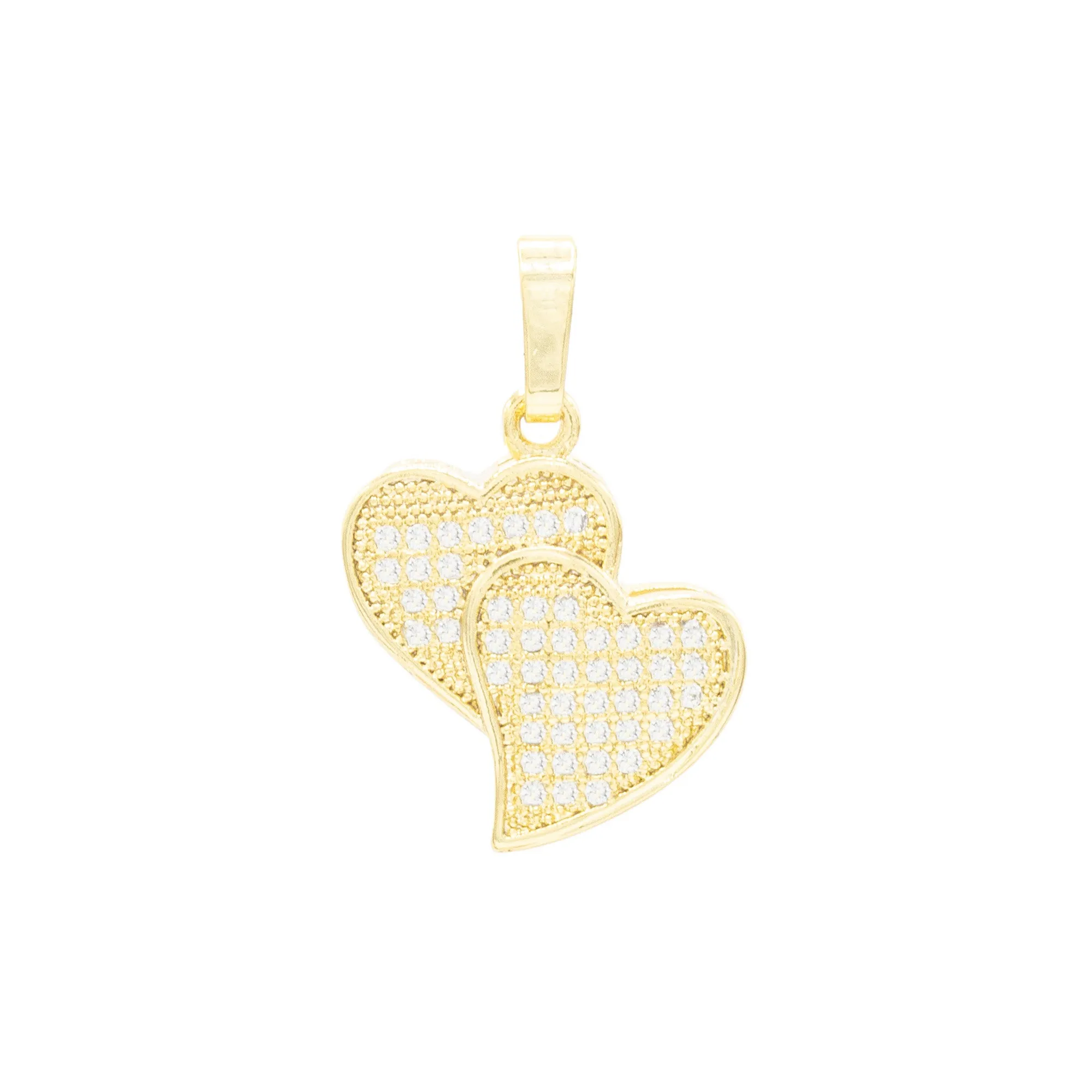 CZ Heart Charm 14K Gold Filled Rope Anklet 10" Women Jewelry