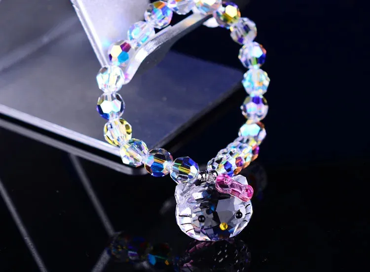 Kawaii Hello Kitty Crystal Bracelet