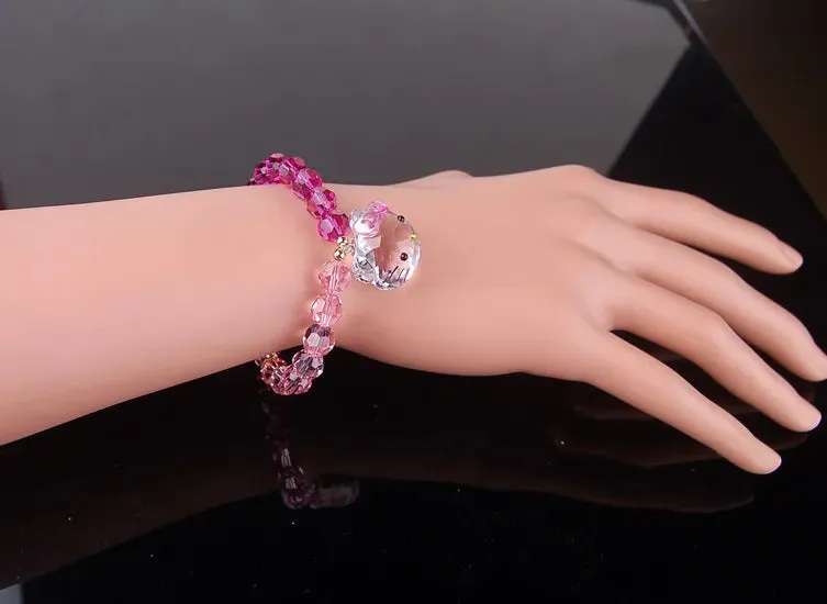Kawaii Hello Kitty Crystal Bracelet