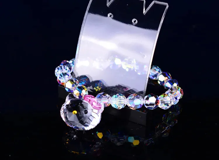 Kawaii Hello Kitty Crystal Bracelet