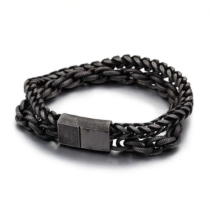Men's Chain Link Stainless Steel Bracelet