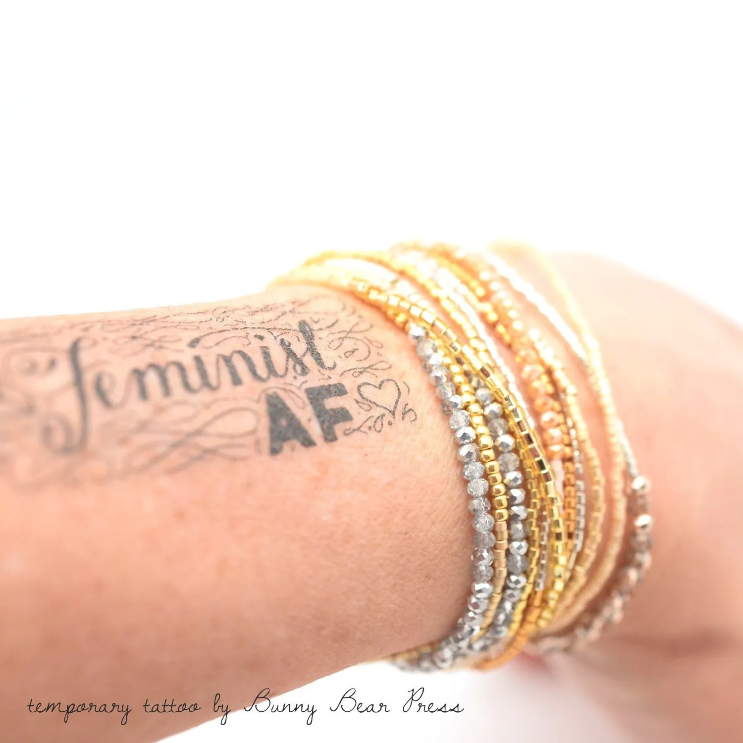Metallic Glam Stretchy Wrap Bracelet / Necklace