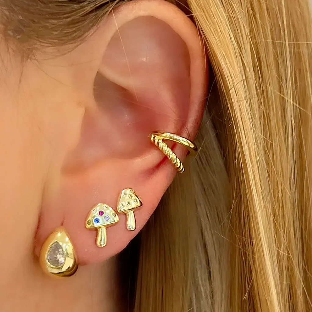 Mini Mushroom Studs