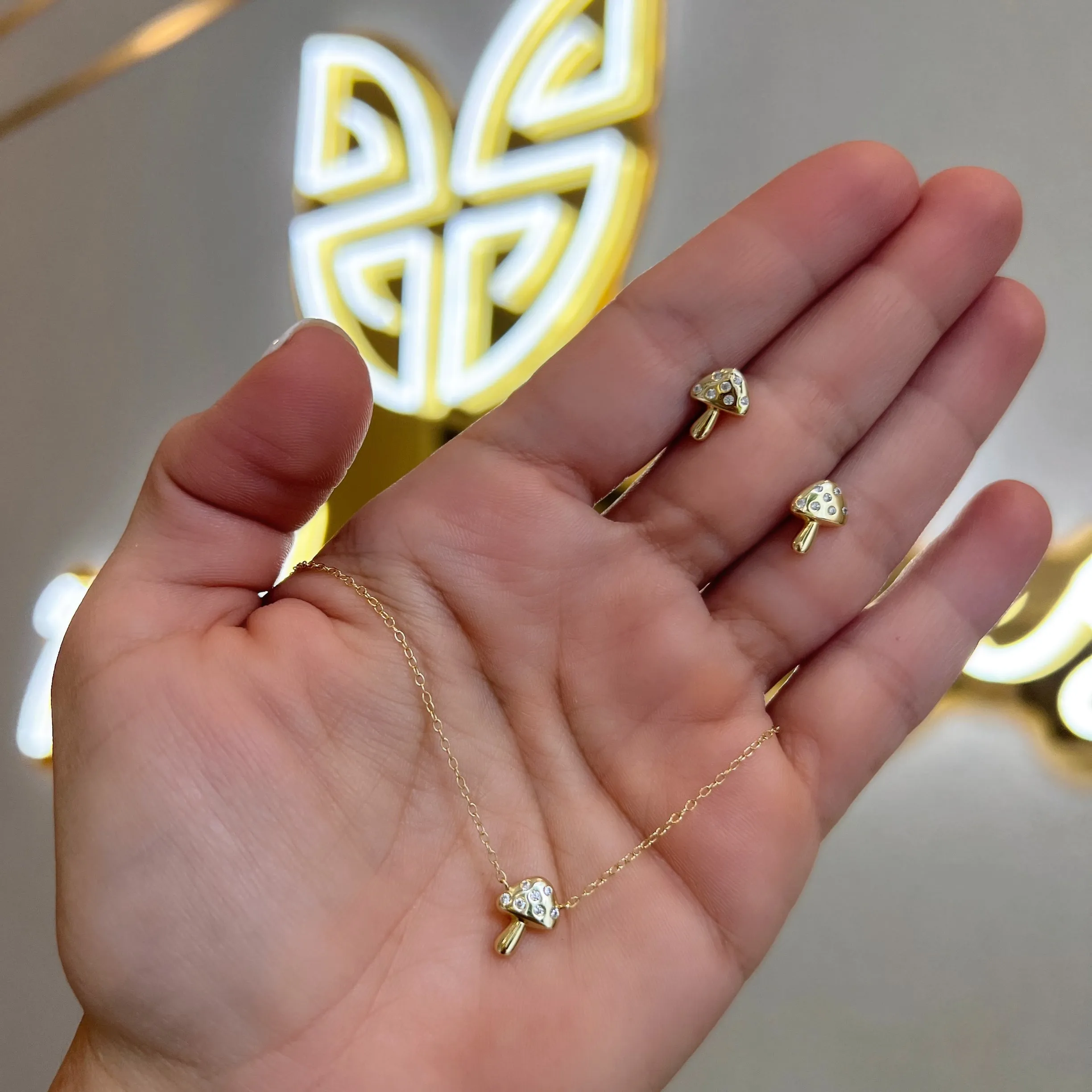 Mini Mushroom Studs