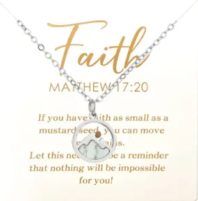 Mustard Seed Faith Stainless Steel Minimalist Necklace