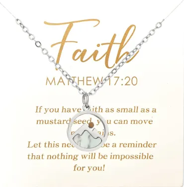 Mustard Seed Faith Stainless Steel Minimalist Necklace
