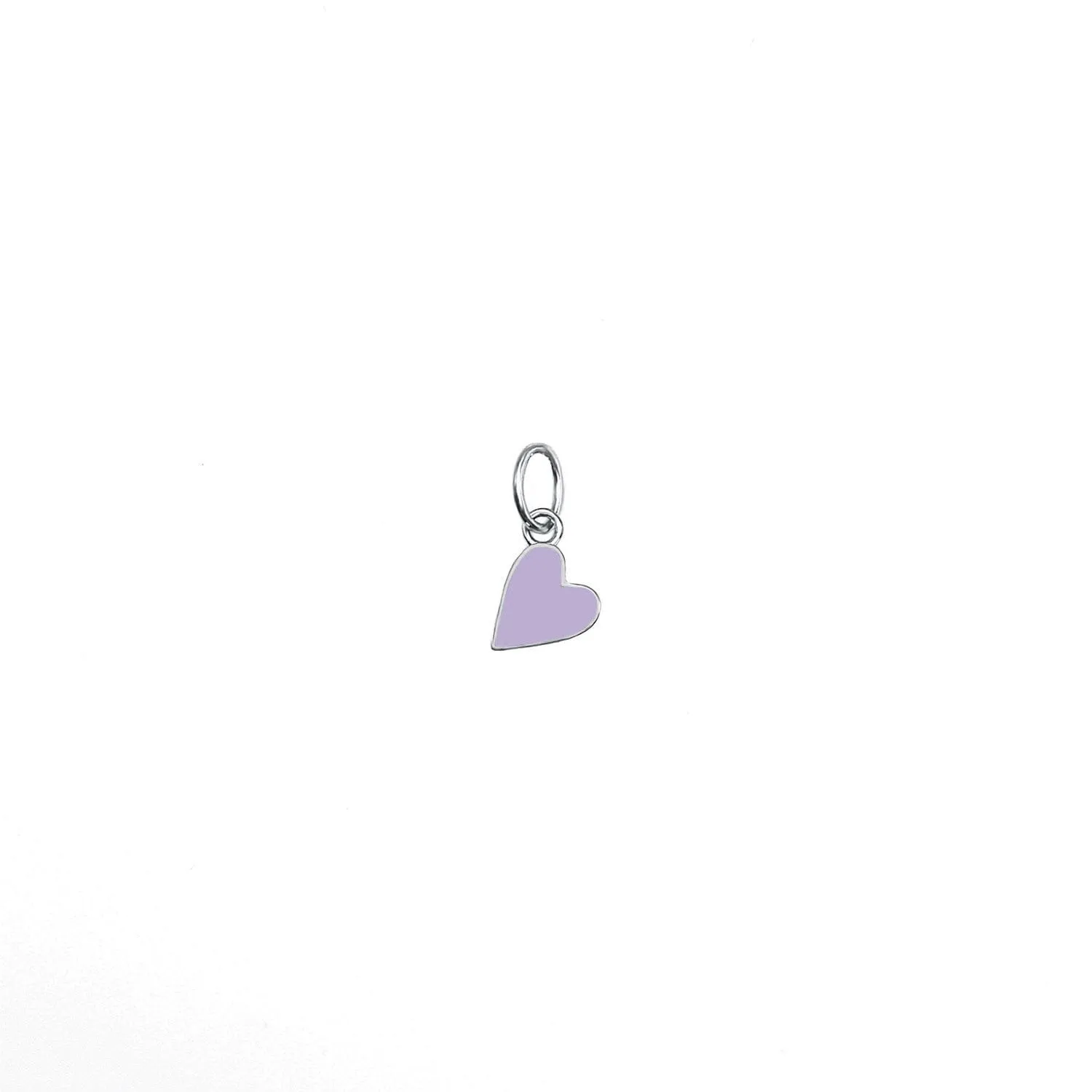 Solid Enamel Heart Charm