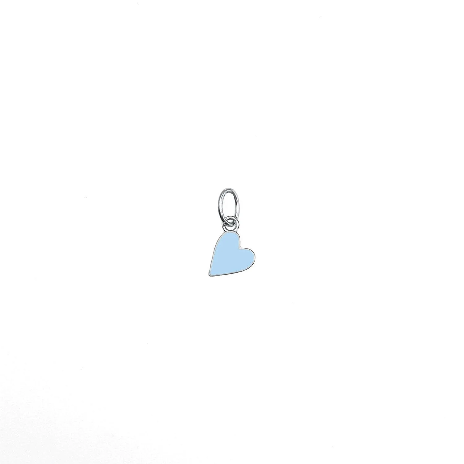 Solid Enamel Heart Charm