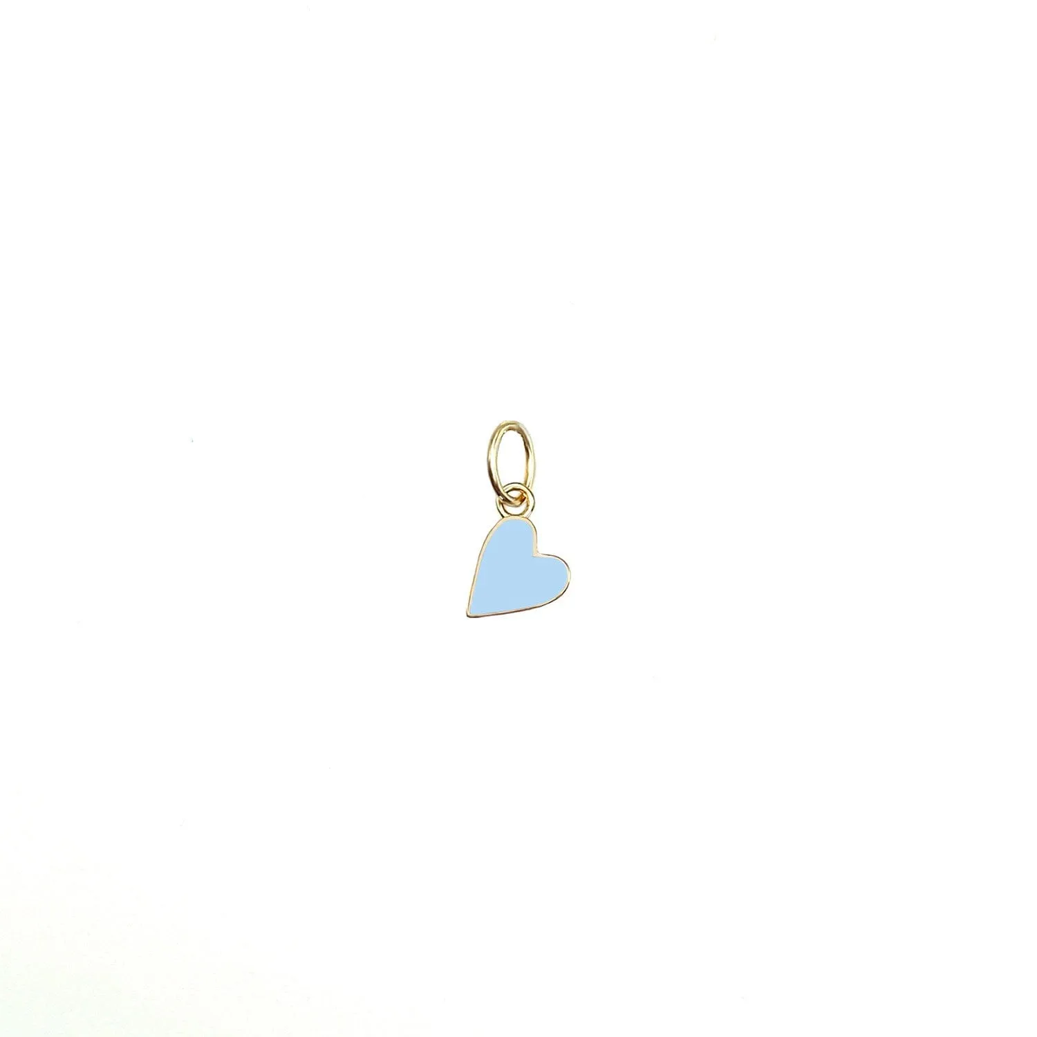 Solid Enamel Heart Charm