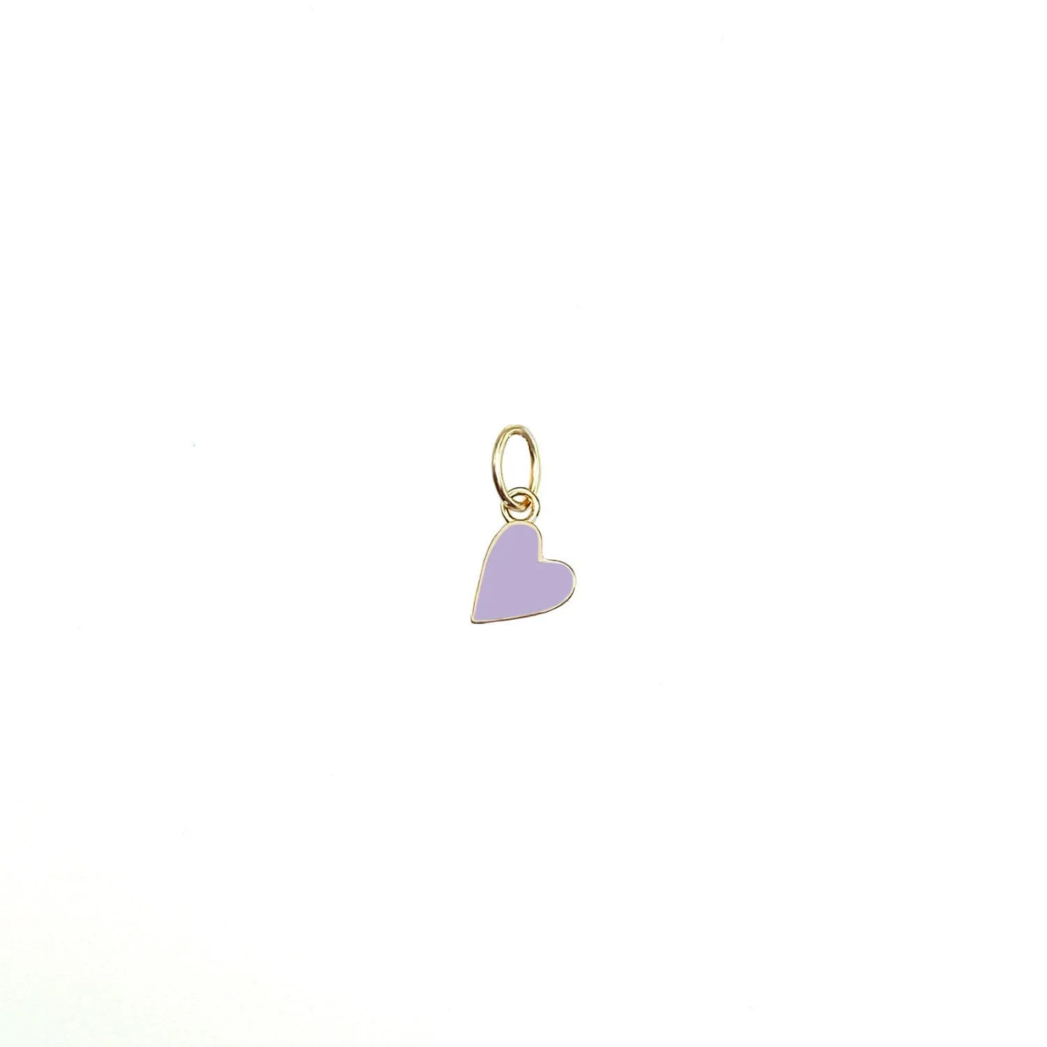 Solid Enamel Heart Charm