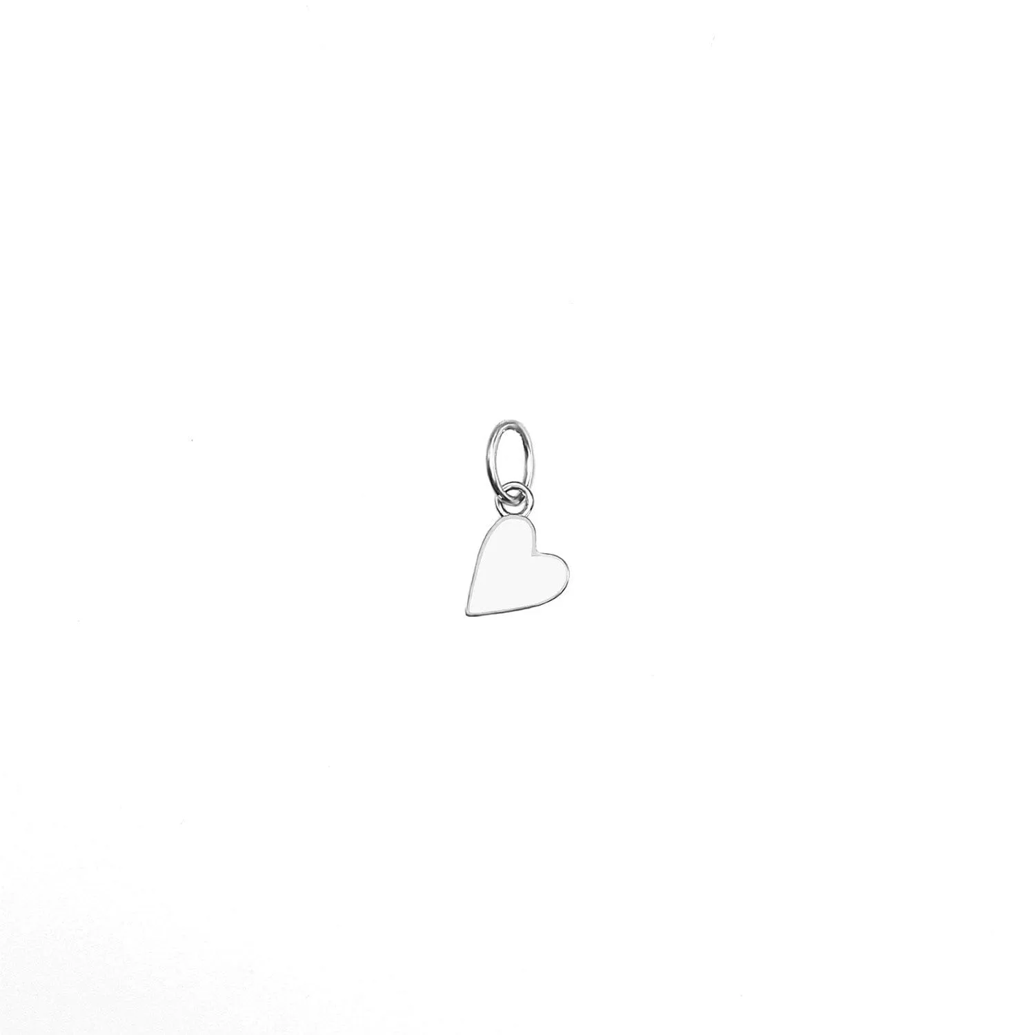 Solid Enamel Heart Charm