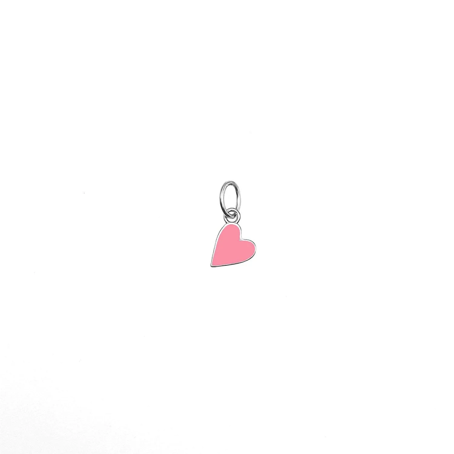 Solid Enamel Heart Charm