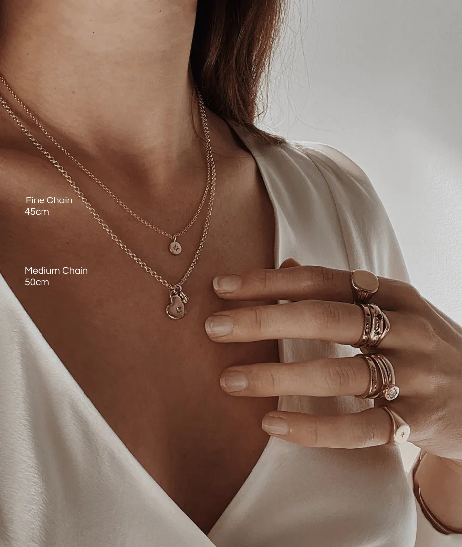 Tiny Heart of Gold necklace