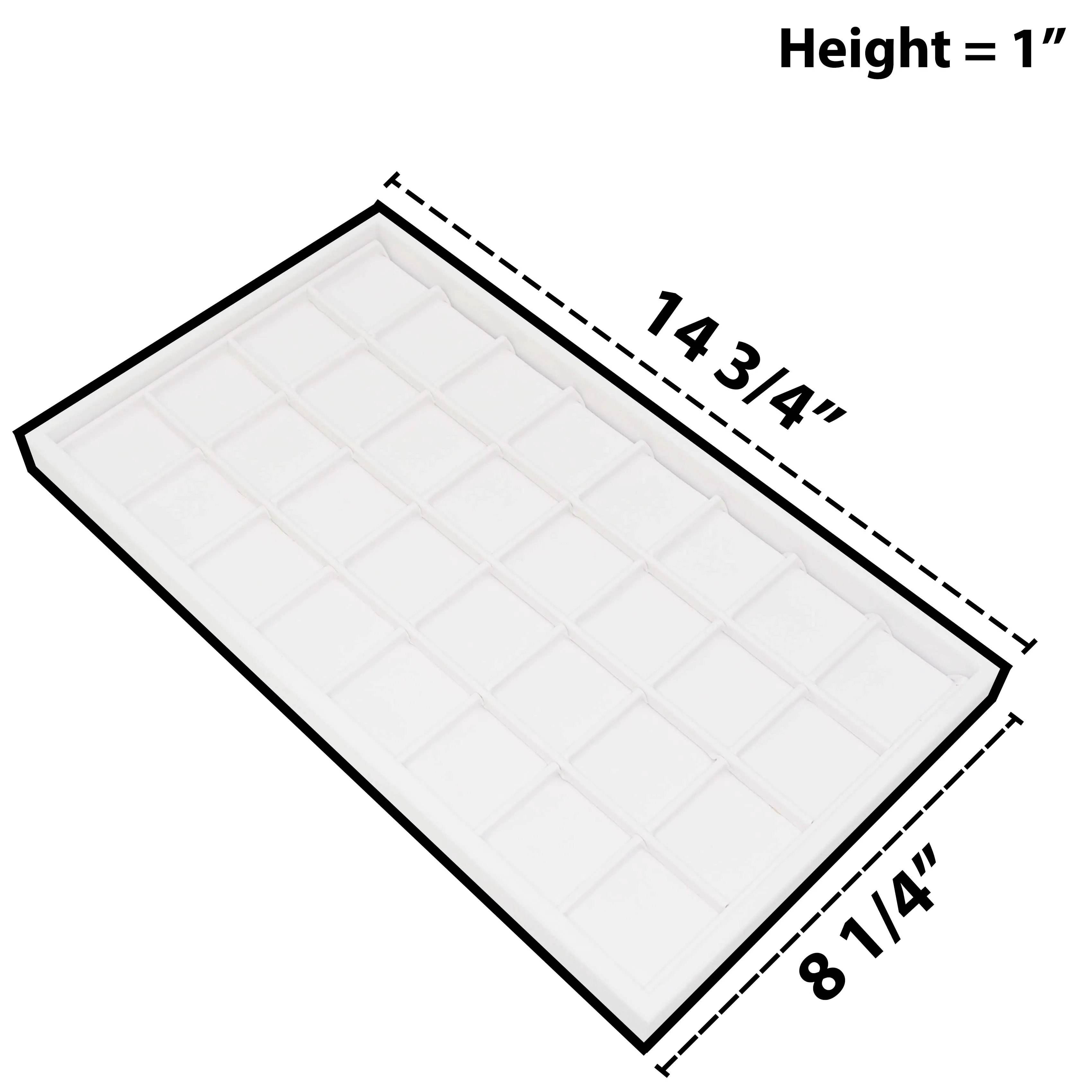 White Faux Leather 32 Section Deluxe Insert Liner